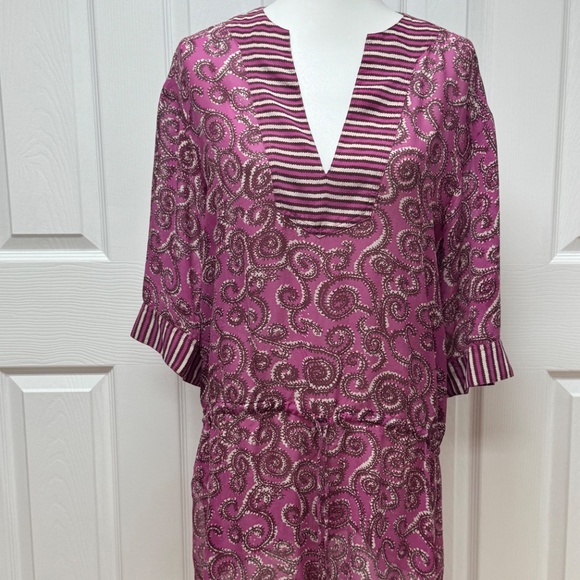 Tory Burch Silk Caftan Tunic Dress /Cover Up - Size XS / S. - Picture 2 of 16